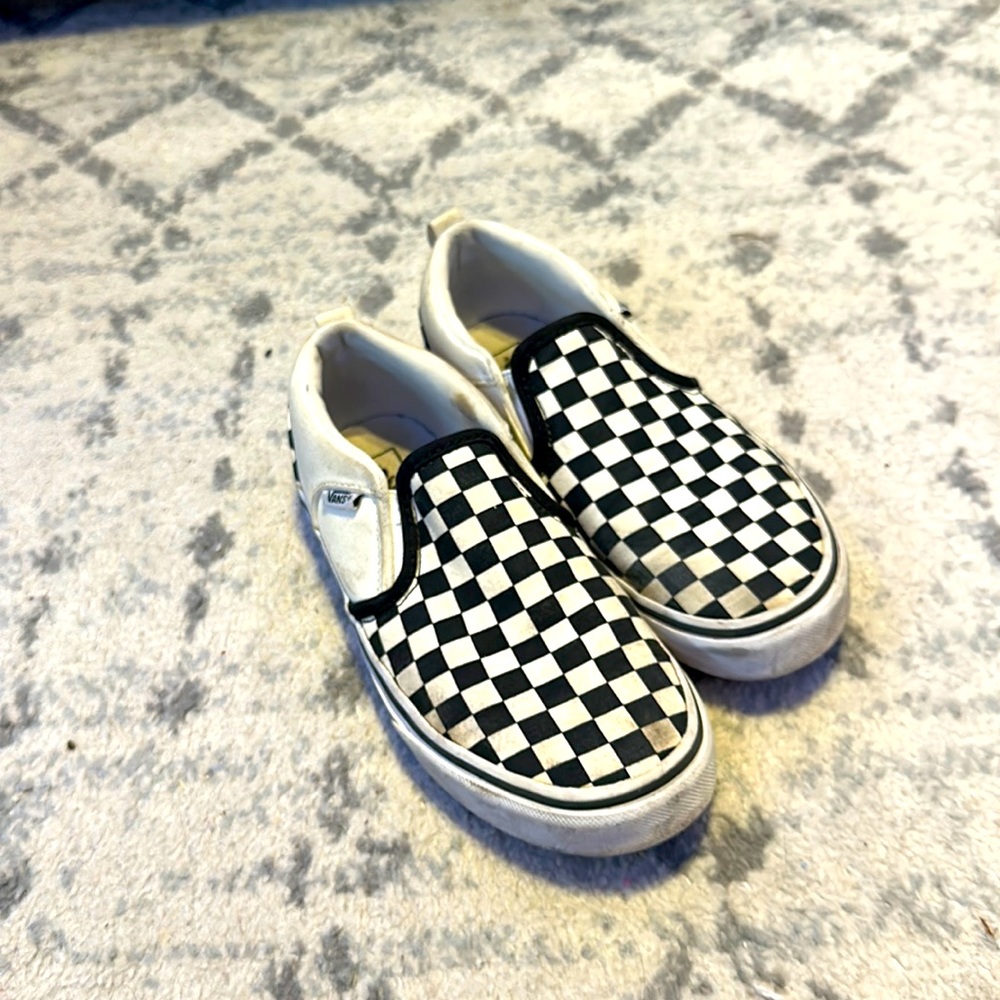 Black and white checkered vans